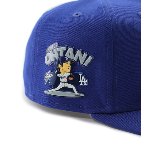 大谷翔平モデル ニューエラ 59FIFTY ロサンゼルス ドジャース MLB ON-FIELD AUTHENTIC GAME SHOHEI OHTANI PITCHING FITTED CAP ROYAL BLUE