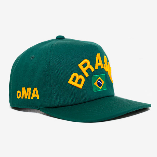 海外取寄 oMA STUDIOS スナップバックキャップ BRASIL WC ARCH SNAPBACK CAP GREEN (コピー)