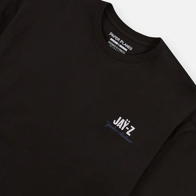 海外取寄 ペーパープレーンズ x ニューヨーク ヤンキース x ファナティクス Tシャツ PLANES X JAŸ-Z30 YANKEE STADIUM ANNIVERSARY T-SHIRT BLACK
