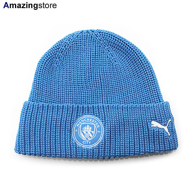 プーマ ニットビーニー マンチェスター シティ PREMIER LEAGUE ESSENTIALS KNIT BEANIE BLUE