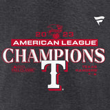 海外取寄 テキサス レンジャーズ 2023 アメリカンリーグチャンピオンロッカールーム Tシャツ TEXAS RANGERS