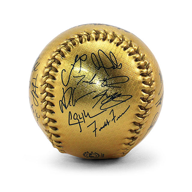 2025 ワールドシリーズチャンピオンモデル ローリングス 選手サインプリント記念ボール ロサンゼルス ドジャース GOLD