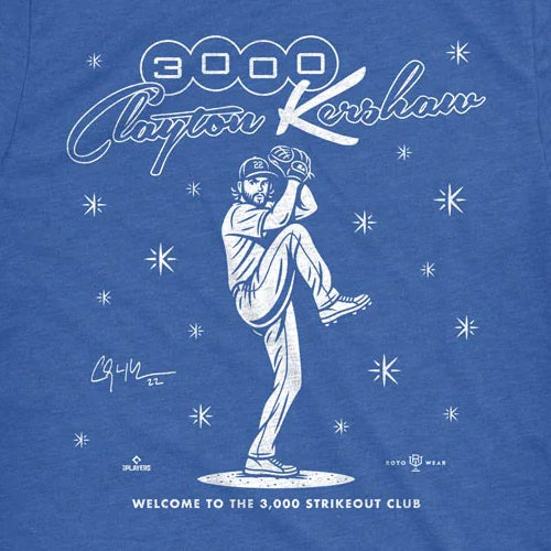 クレイトン カーショウモデル 海外取寄 Tシャツ 3000K's T-SHIRT