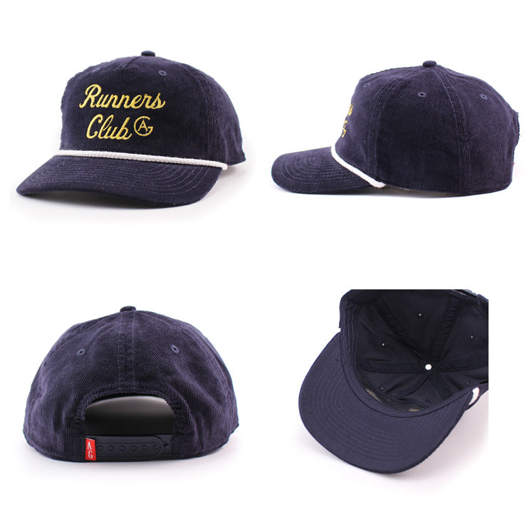 3色展開 アカプルコ ゴールド RUNNERS CLUB CORDUROY BOAT CAP