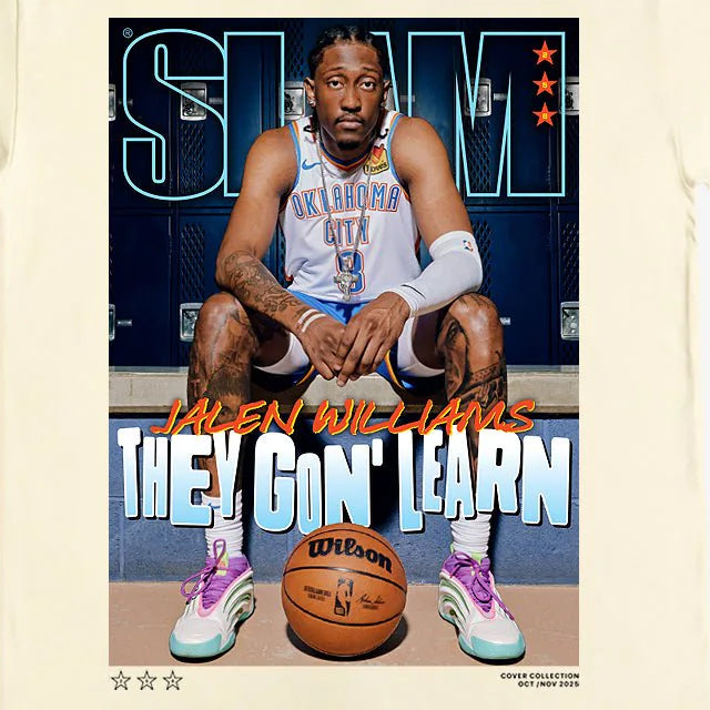 ジェイレン ウィリアムズモデル スラム オクラホマシティ サンダー Tシャツ海外取寄 2025 SLAM COVER T-SHIRT CREAM