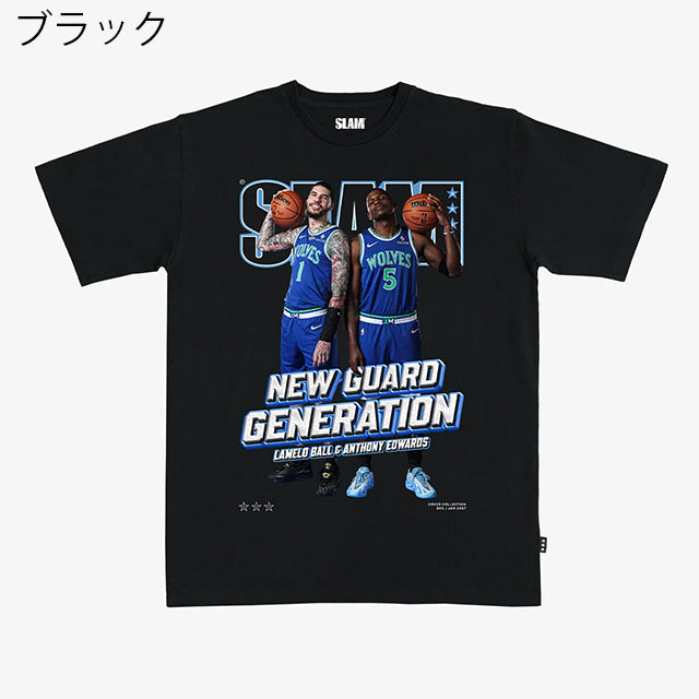 アンソニー エドワーズ×ラメロ ボール モデル スラム ミネソタ ティンバーウルブス Tシャツ 海外取寄 SLAM COVER T-SHIRT