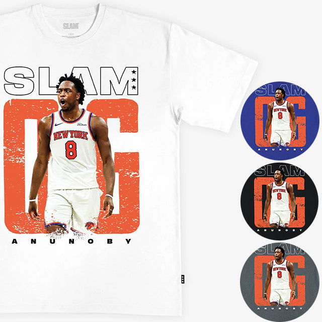 OG アヌノビーモデル スラム ニューヨーク ニックス Tシャツ 海外取寄 2026 SLAM COVER T-SHIRT