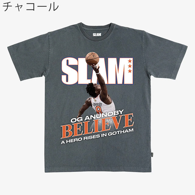 OG アヌノビーモデル スラム ニューヨーク ニックス Tシャツ 海外取寄 2026 SLAM COVER BELIEVE T-SHIRT
