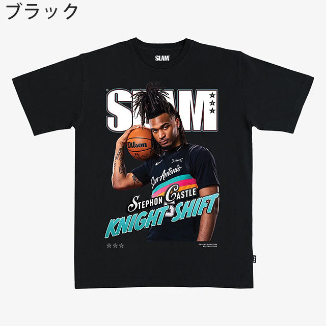 ステフォン キャッスルモデル スラム サンアントニオ スパーズ Tシャツ