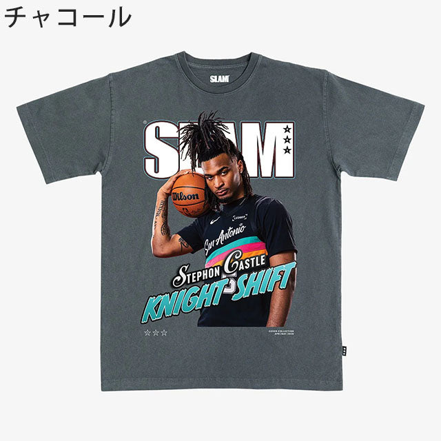 ステフォン キャッスルモデル スラム サンアントニオ スパーズ Tシャツ