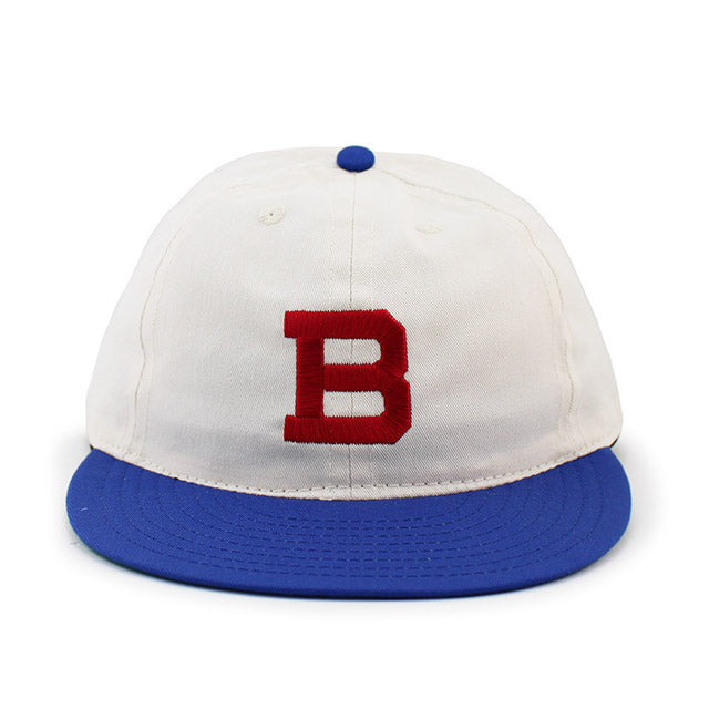 クーパーズタウンボールキャップ ブルックリン ブッシュウィックス 1949 SOFT VISOR COTTON SNAPBACK CAP NATURAL ROYAL