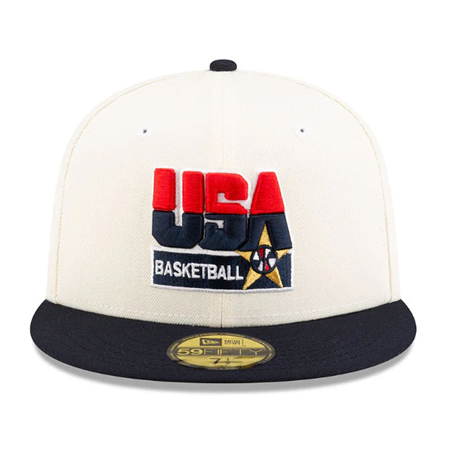 USA代表 ドリームチーム ニューエラ キャップ USA BASKETBALL DREAM TEAM FITTED CAP CHROME-NAVY