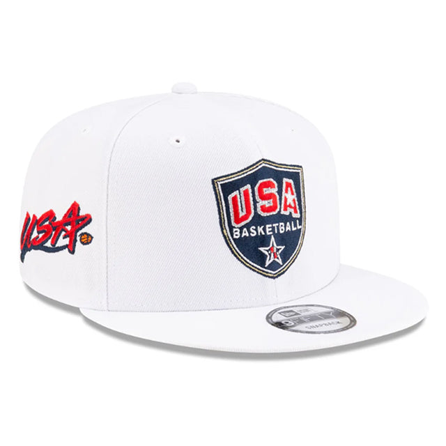 USA代表 ドリームチーム ニューエラ キャップ 9FIFTY USA BASKETBALL DREAM TEAM SHIELD SNAPBACK CAP WHITE