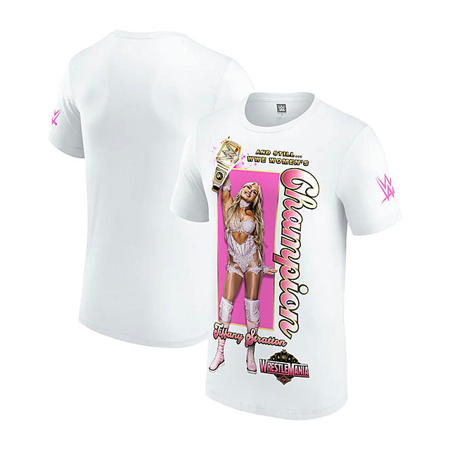 海外取寄 レッスルマニア41 チャンピオンモデル ティファニー ストラットン WWE AUTHENTIC Tシャツ