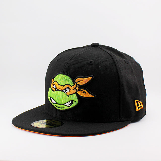 ニューエラ キャップ 59FIFTY ティーンエイジ ミュータント ニンジャ タートルズ MICHELANGELO FITTED CAP BLACK