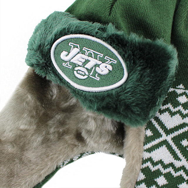 ニューエラ トラッパーキャップ ニューヨーク ジェッツ 【TRAPPER KNIT/GREEN】 NEW ERA NEW YORK JETS