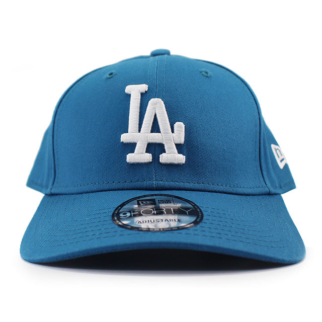 EU AU限定モデル ニューエラ キャップ 9FORTY ストラップバック ロサンゼルス ドジャース MLB LEAGUE ESSENTIAL STRAPBACK CAP BLUE