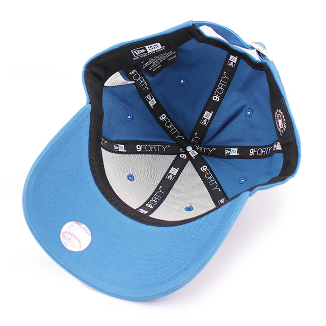 EU AU限定モデル ニューエラ キャップ 9FORTY ストラップバック ロサンゼルス ドジャース MLB LEAGUE ESSENTIAL STRAPBACK CAP BLUE