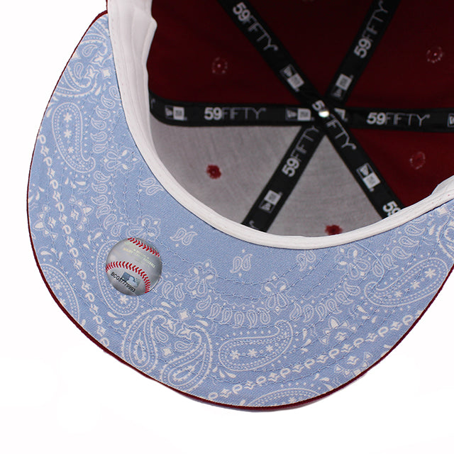 ニューエラ 59FIFTY フィラデルフィア フィリーズMLB 1980 WORLD SERIES FITTED CAP BURGUNDY