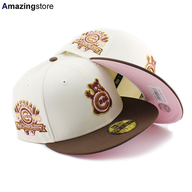 ニューエラ キャップ 59FIFTY シカゴ カブス MLB 1990 ALL STAR GAME FITTED CAP CHROME BROWN