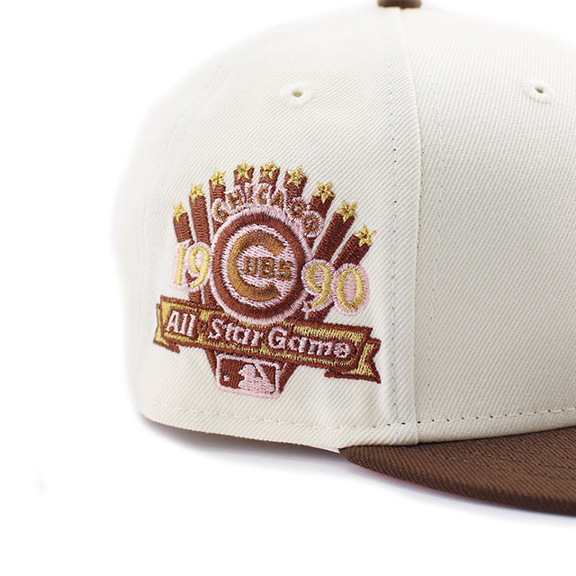 ニューエラ キャップ 59FIFTY シカゴ カブス MLB 1990 ALL STAR GAME FITTED CAP CHROME BROWN