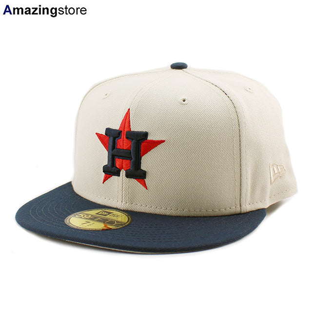 ニューエラ キャップ 59FIFTY ヒューストン アストロズ MLB TEAM BASIC FITTED CAP STONE NAVY