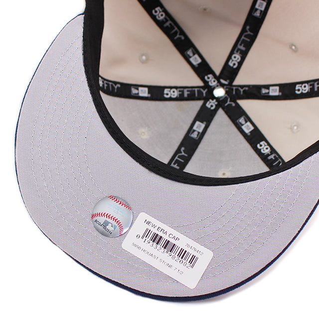 ニューエラ キャップ 59FIFTY ヒューストン アストロズ MLB TEAM BASIC FITTED CAP STONE NAVY