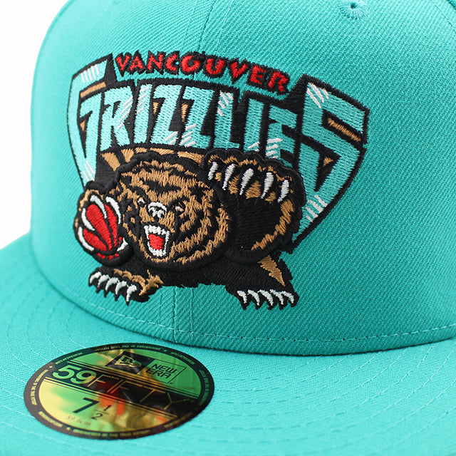 ニューエラ キャップ 59FIFTY バンクーバー グリズリーズ NBA HARDWOOD CLASSICS EDITION FITTED CAP TEAL