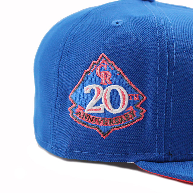 ニューエラ キャップ 59FIFTY コロラド ロッキーズ MLB 20TH ANNIVERSARY FITTED CAP BLUE