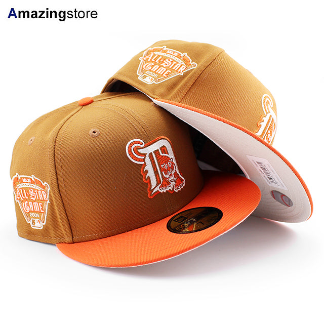 ニューエラ キャップ 59FIFTY デトロイト タイガース MLB 2005 ALL STAR FITTED CAP BOURBON ORANGE