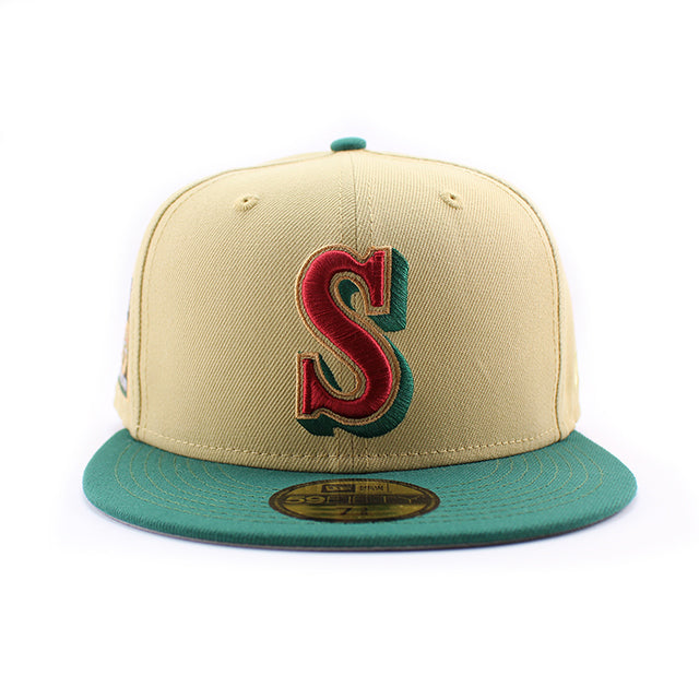 ニューエラ キャップ 59FIFTY シアトル マリナーズ MLB 40TH ANNIVERSARY GREY BOTTOM FITTED CAP STONE