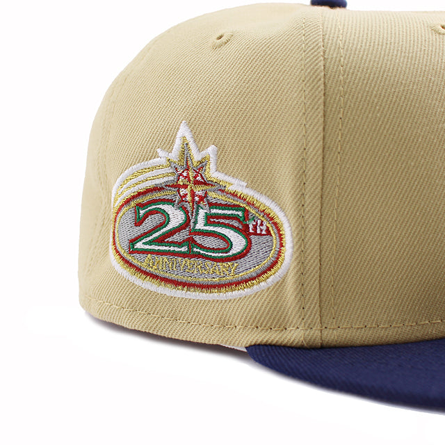 ニューエラ キャップ 59FIFTY シアトル マリナーズ MLB 25TH ANNIVERSARY FITTED CAP VEGAS GOLD NAVY
