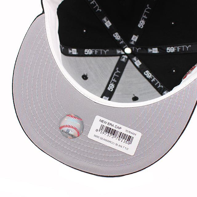 ニューエラ キャップ 59FIFTY シアトル マリナーズ MLB 30TH ANNIVERSARY FITTED CAP BLACK