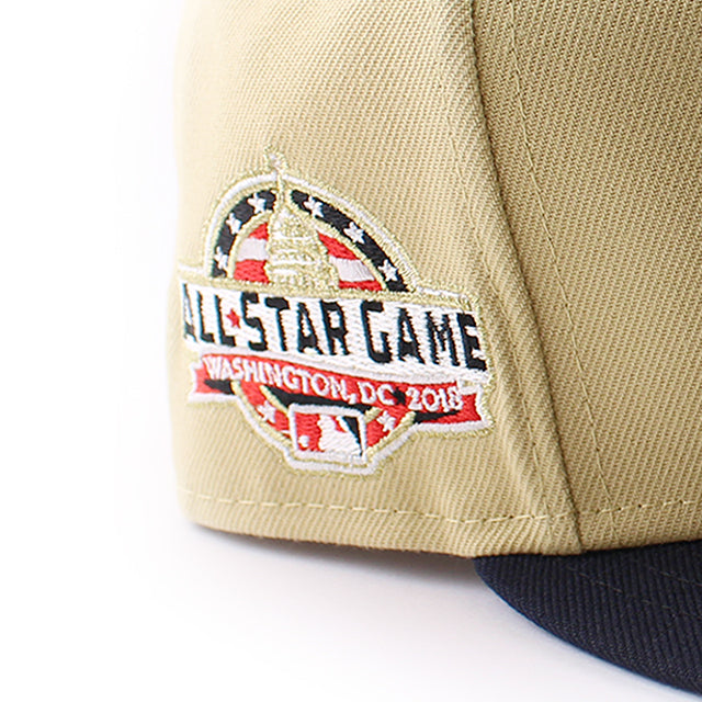 ニューエラ キャップ 59FIFTY ワシントン ナショナルズ MLB 2018 ALL STAR GAME GREY BOTTOM FITTED CAP VEGAS GOLD