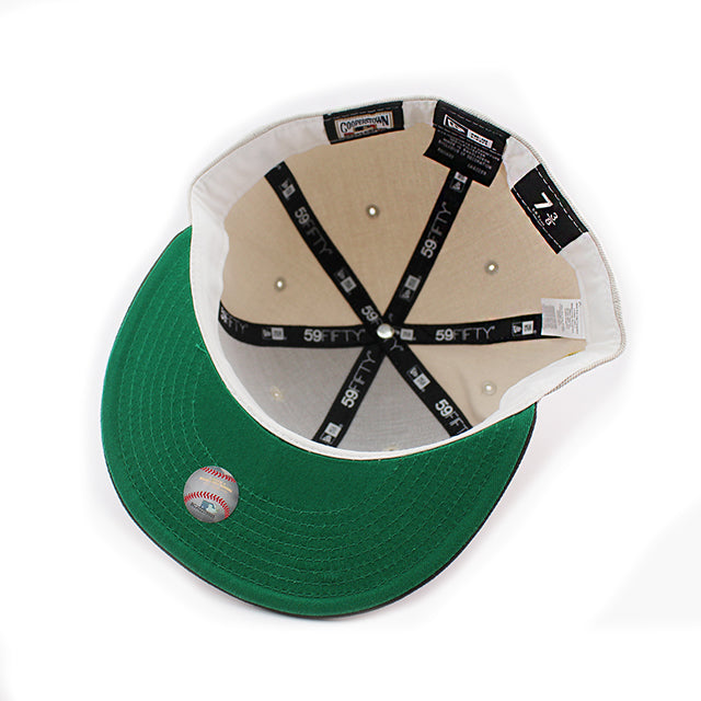 ニューエラ キャップ 59FIFTY サンディエゴ パドレス MLB 40TH ANNIVERSARY GREEN BOTTOM FITTED CAP STONE