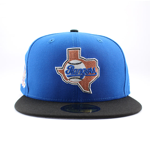 ニューエラ キャップ 59FIFTY テキサス レンジャーズ MLB ARLINGTON STADIUM KELLY GREY BOTTOM FITTED CAP BLUE