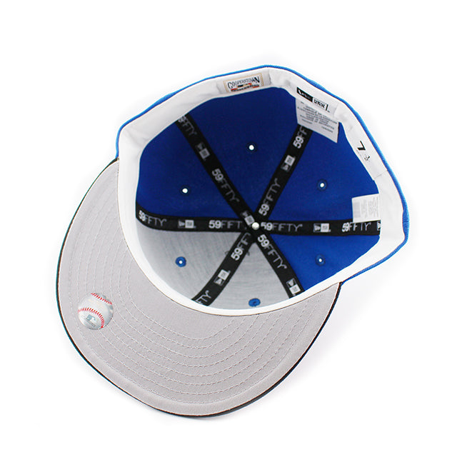 ニューエラ キャップ 59FIFTY テキサス レンジャーズ MLB ARLINGTON STADIUM KELLY GREY BOTTOM FITTED CAP BLUE