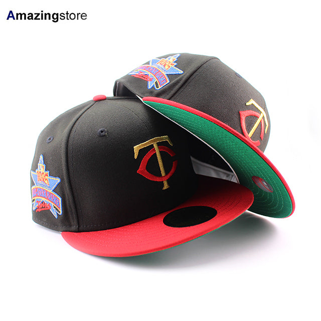 ニューエラ キャップ 59FIFTY ミネソタ ツインズ MLB 1985 ALL STAR GAME GREEN BOTTOM FITTED CAP BLACK