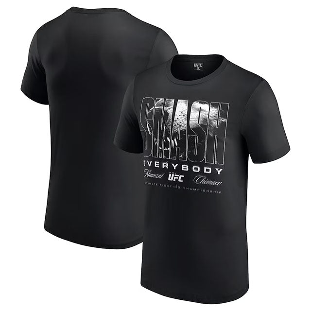 カムザット チマエフモデル 海外取寄 UFC Tシャツ GRAPHIC T-SHIRT BLACK-WHITE
