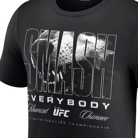 カムザット チマエフモデル 海外取寄 UFC Tシャツ GRAPHIC T-SHIRT BLACK-WHITE