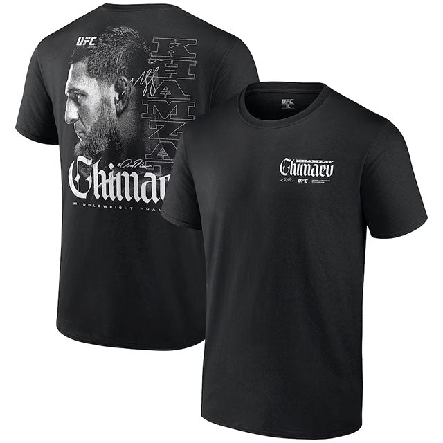 カムザット チマエフモデル 海外取寄 UFC Tシャツ UFC319 #ANDNEW WORLD MENS MIDDLEWEIGHT CHAMPION T-SHIRT BLACK