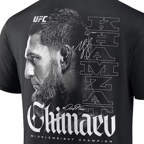 カムザット チマエフモデル 海外取寄 UFC Tシャツ UFC319 #ANDNEW WORLD MENS MIDDLEWEIGHT CHAMPION T-SHIRT BLACK
