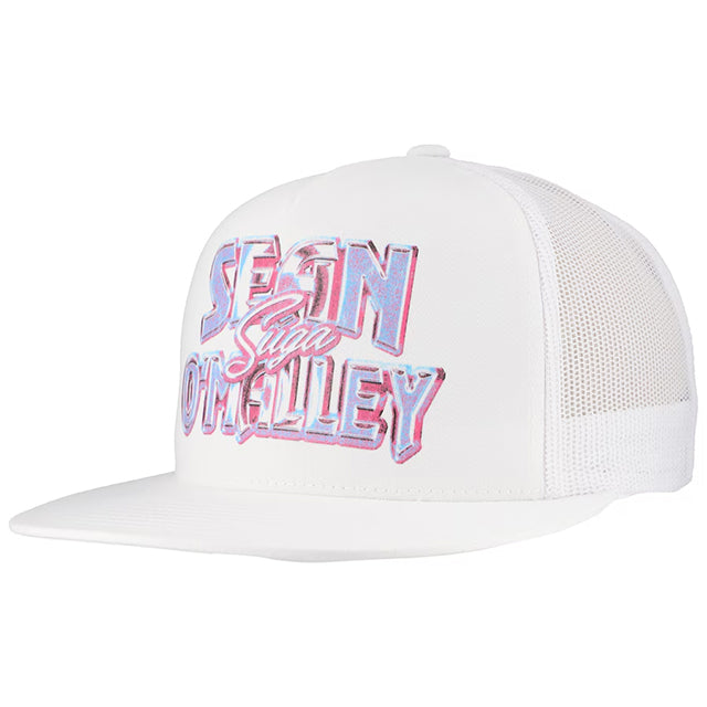 ショーン オマリーモデル 海外取寄 UFC メッシュキャップ QUASAR TRUCKER MESH CAP WHITE