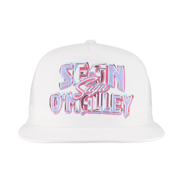 ショーン オマリーモデル 海外取寄 UFC メッシュキャップ QUASAR TRUCKER MESH CAP WHITE