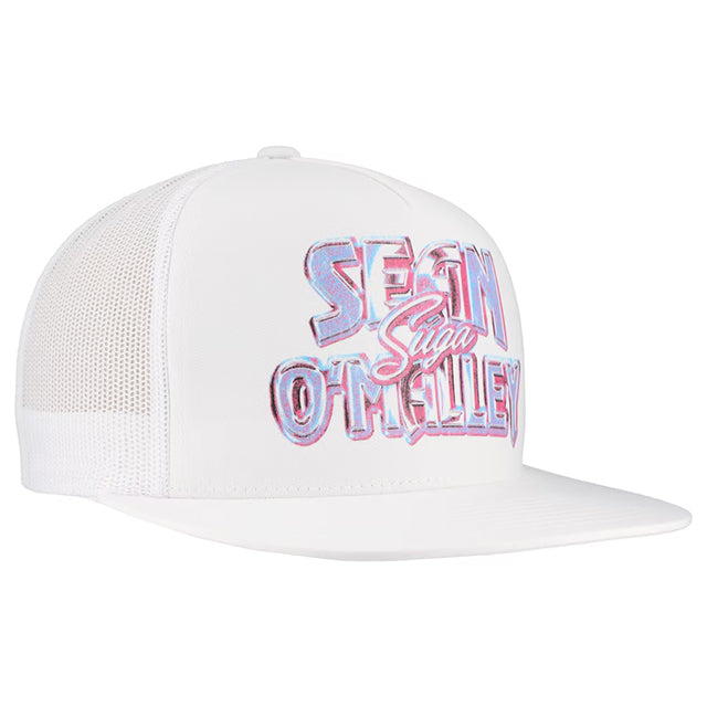 ショーン オマリーモデル 海外取寄 UFC メッシュキャップ QUASAR TRUCKER MESH CAP WHITE