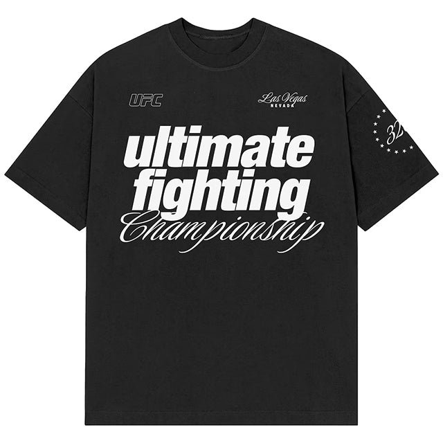 海外取寄 UFC320 Tシャツ LIFESTYLE BOXY T-SHIRT BLACK