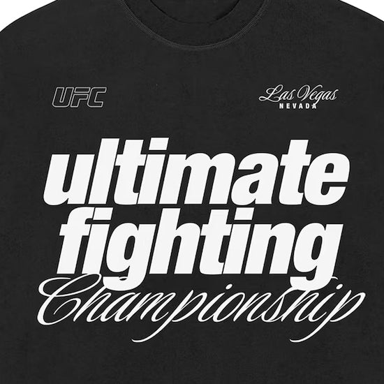 海外取寄 UFC320 Tシャツ LIFESTYLE BOXY T-SHIRT BLACK