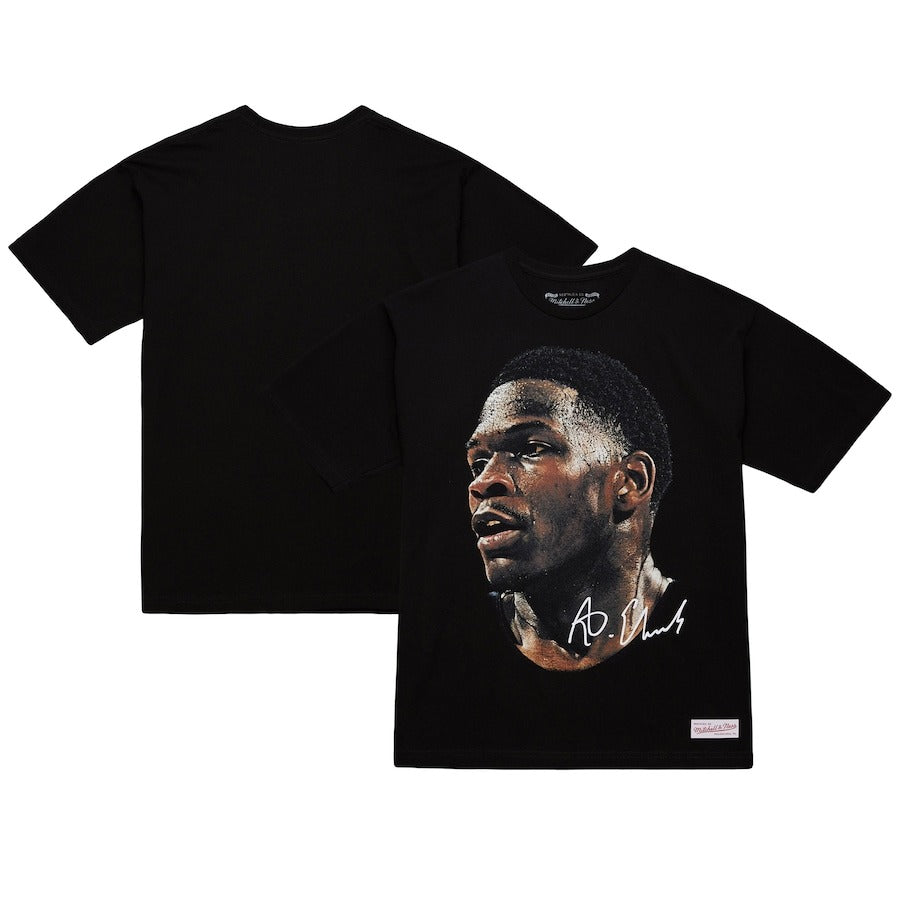 アンソニー・エドワーズモデル 海外取寄 ミッチェル&ネス Tシャツ REAL BIG FACE PLAYER T-SHIRT BLACK