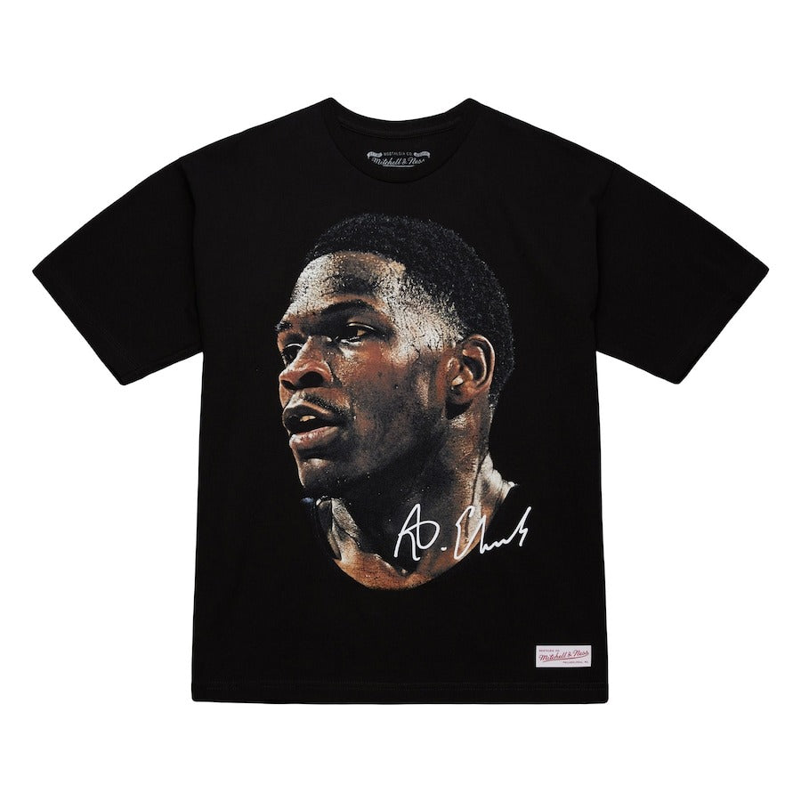 アンソニー・エドワーズモデル 海外取寄 ミッチェル&ネス Tシャツ REAL BIG FACE PLAYER T-SHIRT BLACK