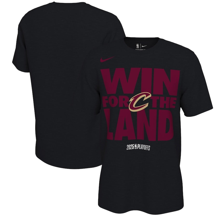 海外取寄 NIKE Tシャツ クリーブランド キャバリアーズ 2025 NBA PLAYOFFS POST ON COURT MANTRA T-SHIRT BLACK